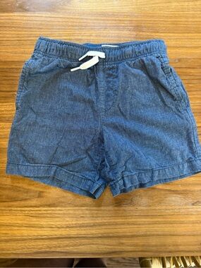 Old Navy Kids Chambray Denim Pull-On Drawstring Shorts Size S (6-7)